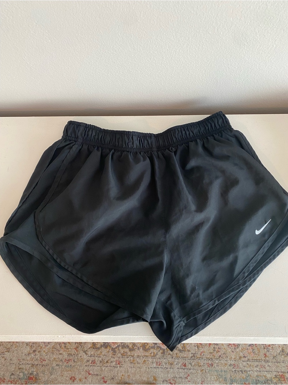 Nike Black Women's Athletic Running Shorts with Swoosh